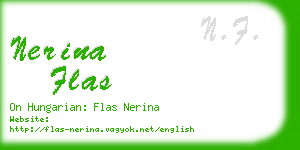 nerina flas business card